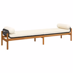 VidaXL 366299, Crème, Rotin, Acier, Bois d'acacia, 110 kg, Adultes et enfants, 2160 mm, 555 mm