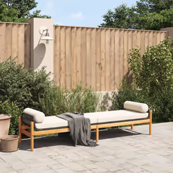 VidaXL 366299 banc de jardin Rotin, Acier, Bois d'acacia
