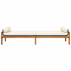 VidaXL 366299 banc de jardin Rotin, Acier, Bois d'acacia - Vue supplémentaire 4