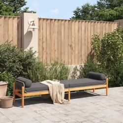 VidaXL 366300 banc de jardin Rotin, Acier, Bois d'acacia