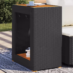 VidaXL 366303 table de jardin Noir, Marron