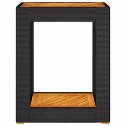 VidaXL 366303 table de jardin Noir, Marron - Vue supplémentaire 6