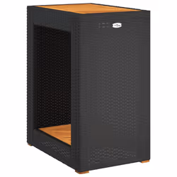 VidaXL 366303 table de jardin Noir, Marron - Vue supplémentaire 7