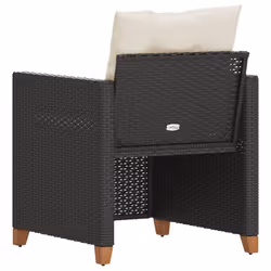 VidaXL 366317 chaise d'extérieur Terrace Siège rembourré Bois d'acacia, Polyuréthane, Acier Crème, Blanc - Vue supplémentaire 6