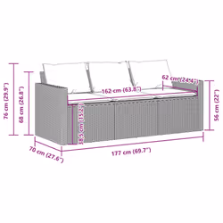 VidaXL 366340 Canapé de patio - Vue supplémentaire 8