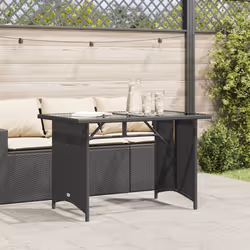 VidaXL 366350 table de jardin Noir
