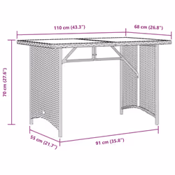 VidaXL 366350 table de jardin Noir - Vue supplémentaire 8