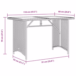 VidaXL 366353 table de jardin Beige - Vue supplémentaire 8