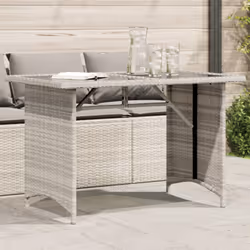 VidaXL 366354 table de jardin Gris