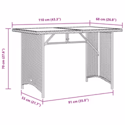 VidaXL 366356 table de jardin - Vue supplémentaire 8