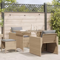 Cet ensemble de canapés de jardin est le complément parfait de votre arrière-cour, terrasse ou patio, offrant un espace confo ...