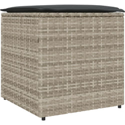 Boîte de rangement extérieure Gris clair et gris foncé vidaXL