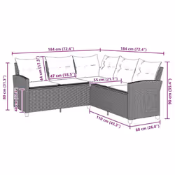 VidaXL 365416 Canapé de patio - Vue supplémentaire 7
