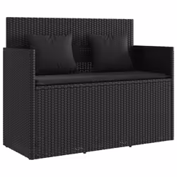 VidaXL 365761, Noir, Rotin, Acier, 110 kg, Adultes et enfants, 1200 mm, 500 mm