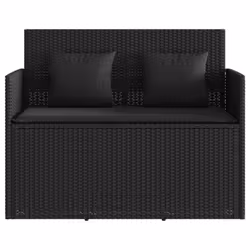 VidaXL 365761 banc de jardin Rotin, Acier - Vue supplémentaire 4