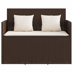 VidaXL 365762 banc de jardin Rotin, Acier - Vue supplémentaire 4