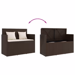 VidaXL 365762 banc de jardin Rotin, Acier - Vue supplémentaire 7