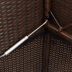 VidaXL 365762 banc de jardin Rotin, Acier - Vue supplémentaire 8