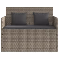 VidaXL 365763 banc de jardin Rotin, Acier - Vue supplémentaire 4