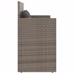 VidaXL 365763 banc de jardin Rotin, Acier - Vue supplémentaire 5