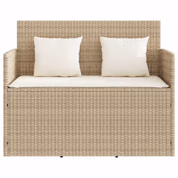 VidaXL 365764 banc de jardin Rotin, Acier - Vue supplémentaire 4