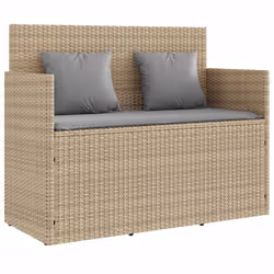 VidaXL 365765, Gris clair, Rotin, Acier, 110 kg, Adultes et enfants, 1200 mm, 500 mm