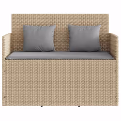 VidaXL 365765 banc de jardin Rotin, Acier - Vue supplémentaire 4