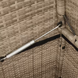 VidaXL 365765 banc de jardin Rotin, Acier - Vue supplémentaire 8