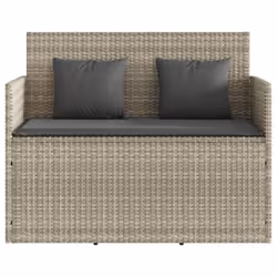 VidaXL 365766 banc de jardin Rotin, Acier - Vue supplémentaire 4