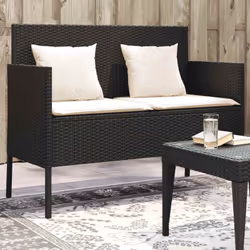 Ce banc de jardin n'est pas seulement un siège d'extérieur, il est aussi parfaite pour garder vos coussins de meubles d'extér ...