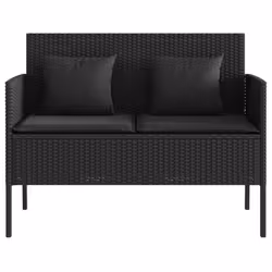 VidaXL 365771 banc de jardin Rotin, Acier - Vue supplémentaire 4