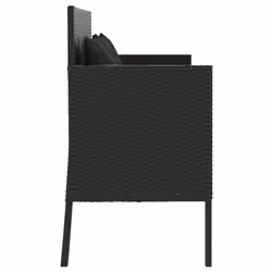VidaXL 365771 banc de jardin Rotin, Acier - Vue supplémentaire 5