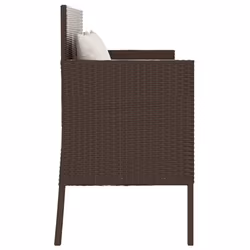 VidaXL 365772 banc de jardin Rotin, Acier - Vue supplémentaire 5