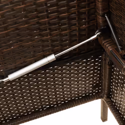 VidaXL 365772 banc de jardin Rotin, Acier - Vue supplémentaire 8