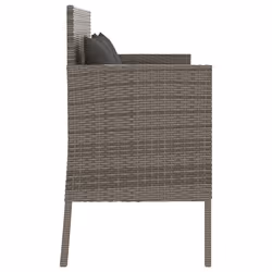 VidaXL 365773 banc de jardin Rotin, Acier - Vue supplémentaire 5