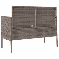 VidaXL 365773 banc de jardin Rotin, Acier - Vue supplémentaire 6