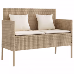 VidaXL 365774, Crème, Rotin, Acier, 110 kg, Adultes et enfants, 1130 mm, 610 mm