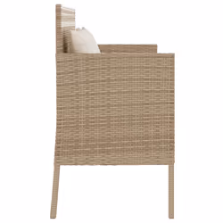 VidaXL 365774 banc de jardin Rotin, Acier - Vue supplémentaire 5