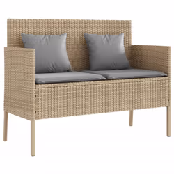 VidaXL 365775, Gris clair, Rotin, Acier, 110 kg, Adultes et enfants, 1130 mm, 610 mm