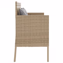 VidaXL 365775 banc de jardin Rotin, Acier - Vue supplémentaire 5