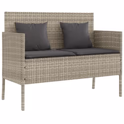 VidaXL 365776, Gris foncé, Rotin, Acier, 110 kg, Adultes et enfants, 1130 mm, 610 mm