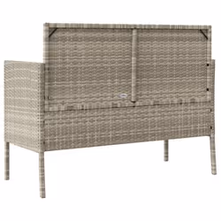VidaXL 365776 banc de jardin Rotin, Acier - Vue supplémentaire 6
