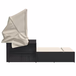 VidaXL 365806 chaise d'extérieur Linge Siège rembourré Polyuréthane, Acier Crème, Blanc - Vue supplémentaire 5