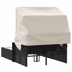 VidaXL 365806 chaise d'extérieur Linge Siège rembourré Polyuréthane, Acier Crème, Blanc - Vue supplémentaire 6