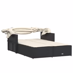 VidaXL 365806 chaise d'extérieur Linge Siège rembourré Polyuréthane, Acier Crème, Blanc - Vue supplémentaire 7