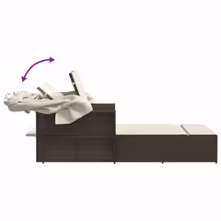 VidaXL 365808 chaise d'extérieur Linge Siège rembourré Polyuréthane, Acier Crème, Blanc - Vue supplémentaire 8