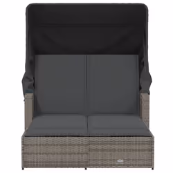 VidaXL 365809 chaise d'extérieur Linge Siège rembourré Polyuréthane, Acier Gris - Vue supplémentaire 4