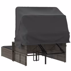 VidaXL 365809 chaise d'extérieur Linge Siège rembourré Polyuréthane, Acier Gris - Vue supplémentaire 6