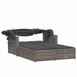 VidaXL 365809 chaise d'extérieur Linge Siège rembourré Polyuréthane, Acier Gris - Vue supplémentaire 7