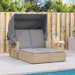 VidaXL 365811 chaise d'extérieur Linge Siège rembourré Polyuréthane, Acier Gris